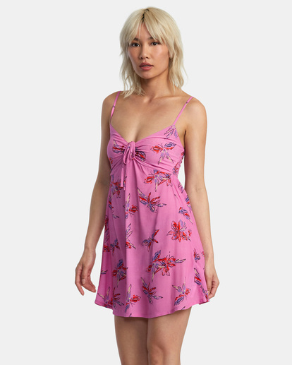 3 Hau Tree Sleeveless Dress Pink AVJWD00263 RVCA