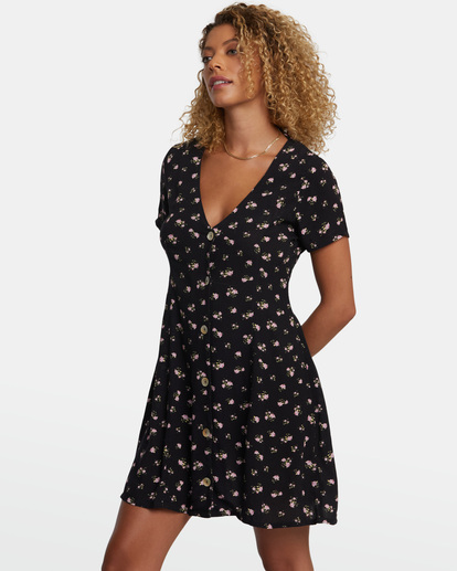 5 Understated Rose Namajunas - Mini Dress for Women Black AVJWD00279 RVCA