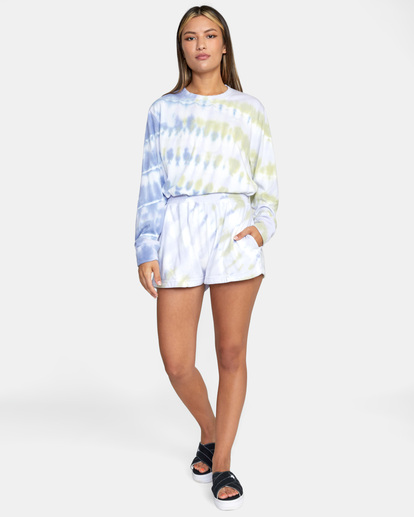 2 No Doubt Cozy Sawyer Tie-Dye Shorts Grey AVJWH00112 RVCA