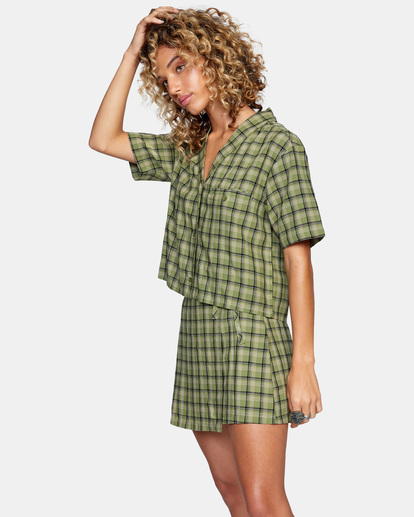 4 Going Out Mini Skirt Green AVJWK00104 RVCA