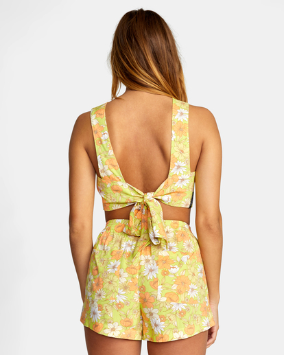 1 Pamela Cropped Tank Top Yellow AVJWT00164 RVCA
