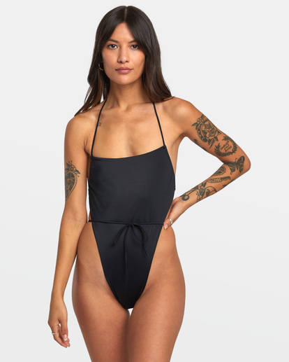 1 SOLID SWENDDAL ONE-PIECE SWIMSUIT Black AVJX100134 RVCA