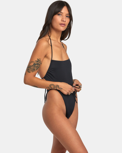 5 Solid Swenddal One-Piece Swimsuit Black AVJX100134 RVCA