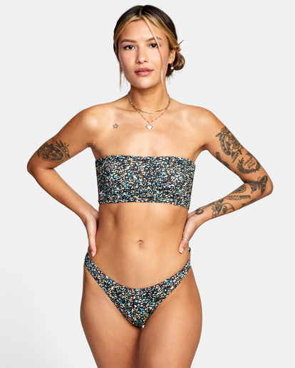 6 No Matter Bandeau Bikini Top Grey AVJX300253 RVCA
