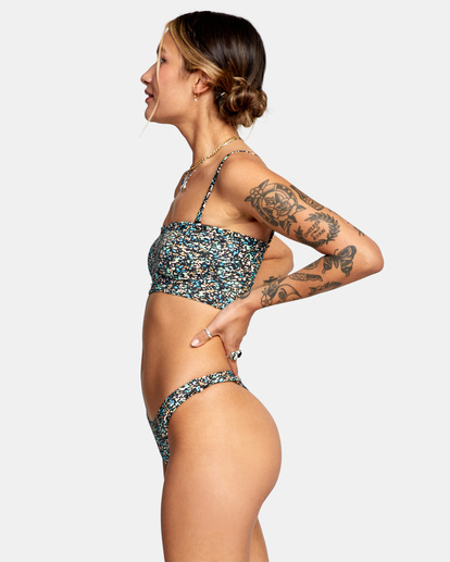 4 No Matter Bandeau Bikini Top Grey AVJX300253 RVCA