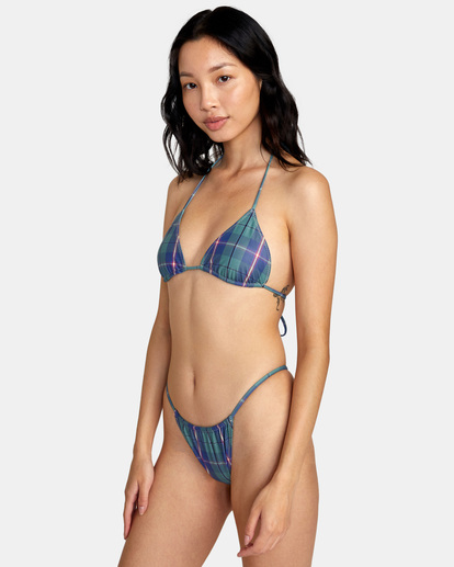 4 Boyfriend Billie Triangle Bikini Top Green AVJX300321 RVCA