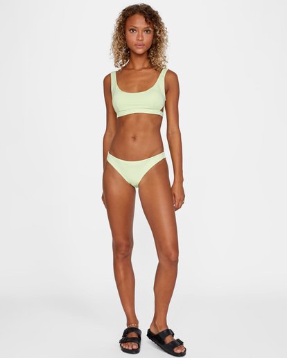 3 Solid Medium Bikini Bottoms Green AVJX400130 RVCA