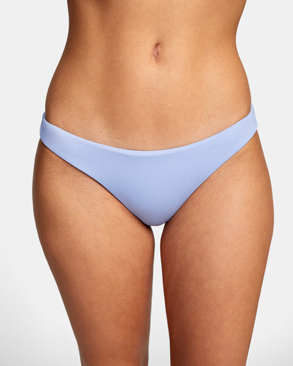 2 Solid Cheeky Bikini Bottoms Grey AVJX400189 RVCA