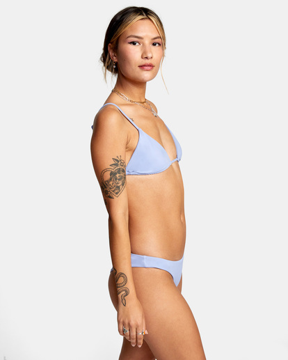 5 Solid Cheeky Bikini Bottoms Grey AVJX400189 RVCA