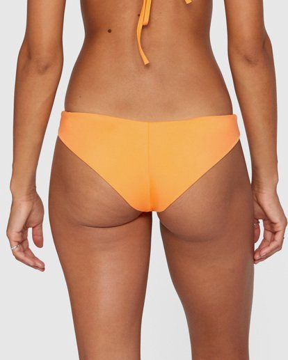 5 Solid Cheeky Bikini Bottoms Orange AVJX400189 RVCA