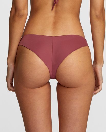 4 Solid Cheeky Bikini Bottoms Purple AVJX400189 RVCA
