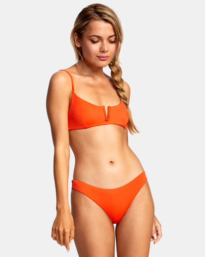 1 Solid Cheeky Bikini Bottoms Blue AVJX400189 RVCA