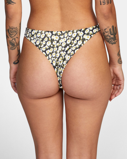 6 June Bloom Skimpy French Bikini Bottoms Black AVJX400230 RVCA