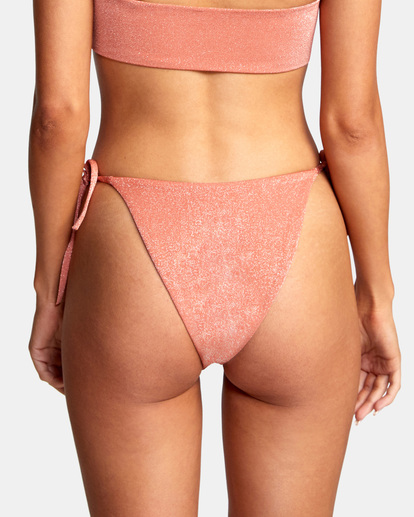 6 Strata Mid-Rise French Bikini Bottoms Red AVJX400233 RVCA