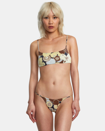2 Retro Rowe Skimpy Bikini Bottoms Grey AVJX400238 RVCA