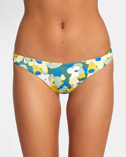8 Poppy Camo Reversible Medium Bikini Bottoms Grey AVJX400251 RVCA