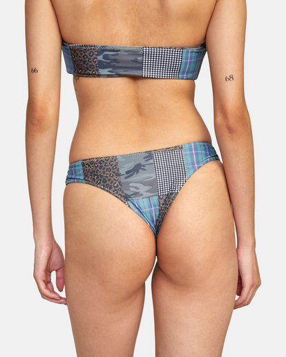 8 Steffani Stella Cheeky Bikini Bottom Grey AVJX400287 RVCA