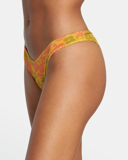 6 Kona Medium French Bikini Bottoms Grey AVJX400310 RVCA