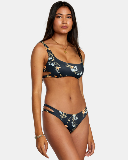 Bloom Cutout Cheeky Bikini Bottoms