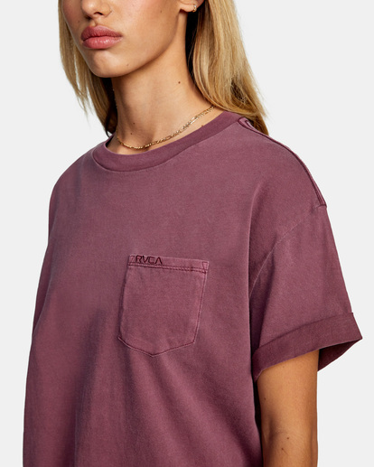 2 Roll It Tee Green AVJZT00341 RVCA