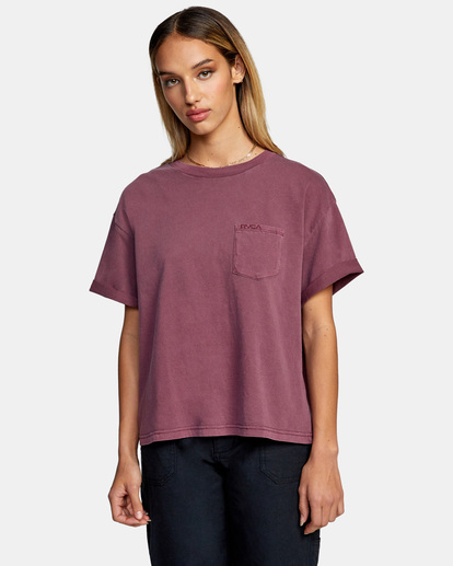 0 Roll It Tee Green AVJZT00341 RVCA