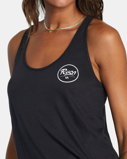 2 Patch Seal Tank Top Black AVJZT00391 RVCA