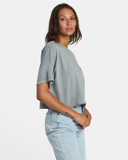 5 PTC Pocket Tee Green AVJZT00392 RVCA