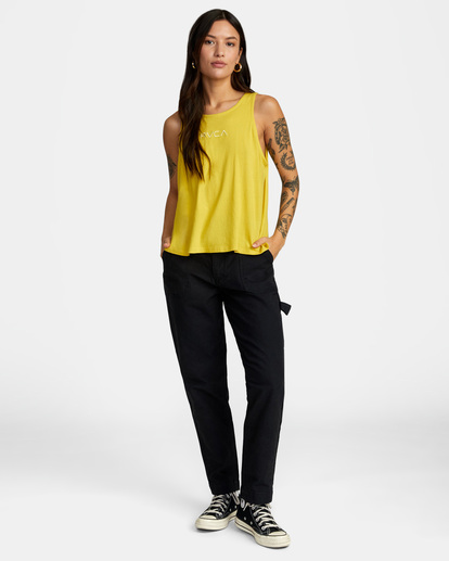 3 Small RVCA Tank Top Blue AVJZT00418 RVCA