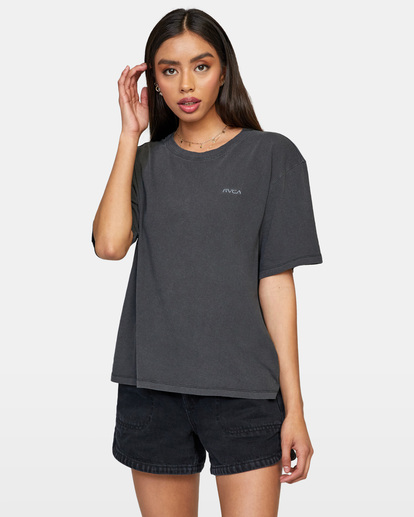 0 Ptc Anyday Oversized Tee Black AVJZT00435 RVCA