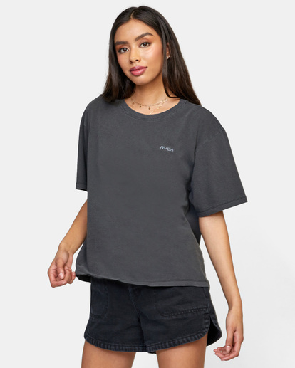 4 Ptc Anyday Oversized Tee Black AVJZT00435 RVCA