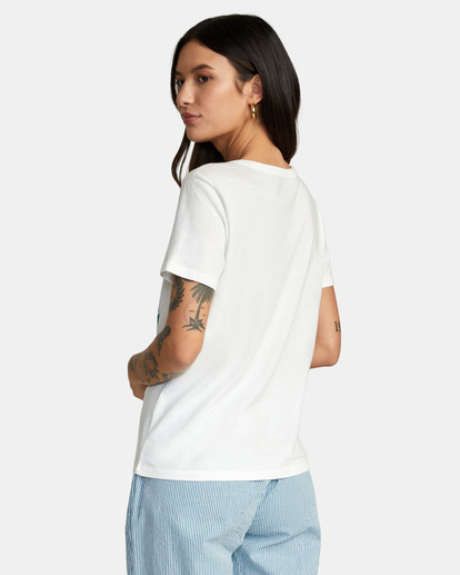 1 South Shore Slim Fit Tee White AVJZT00440 RVCA