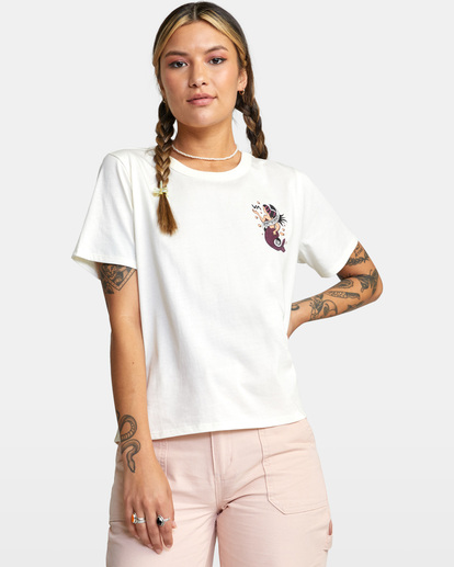 0 Save Our Souls Crop Tee White AVJZT00446 RVCA
