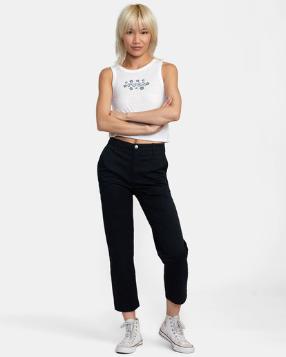 3 Retro Puff Graphic Tank Top White AVJZT00466 RVCA