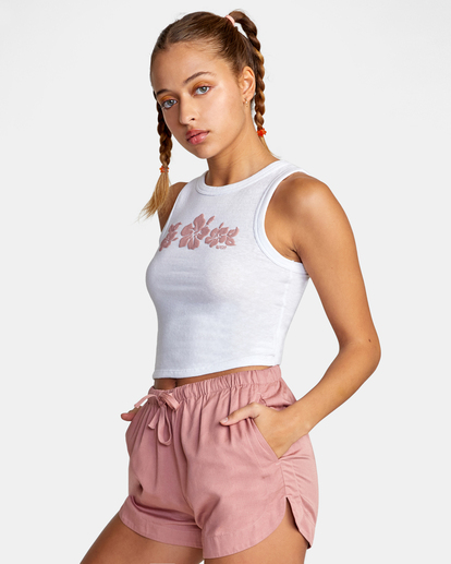 4 Aloha Graphic Tank Top White AVJZT00467 RVCA