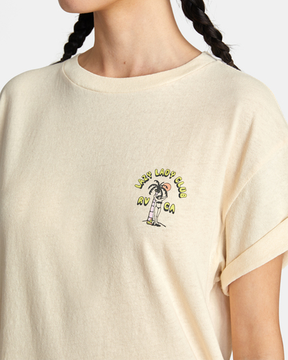 2 Lazy Club Graphic Tee White AVJZT00482 RVCA