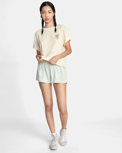 3 Lazy Club Graphic Tee White AVJZT00482 RVCA