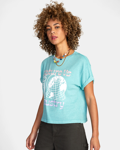 4 Inflation Roll It Tee Blue AVJZT00526 RVCA