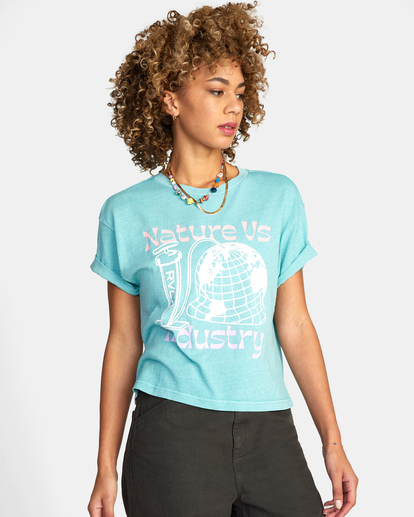 5 Inflation Roll It Tee Blue AVJZT00526 RVCA