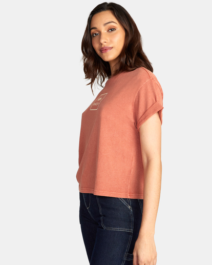 4 VA All The Way Roll It Graphic Tee Brown AVJZT00533 RVCA