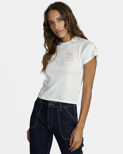 4 Mycelium Graphic Tee White AVJZT00545 RVCA