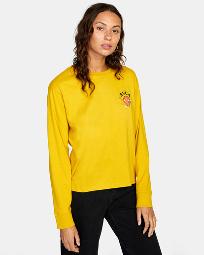 5 Fiery Long Sleeve Tee White AVJZT00558 RVCA