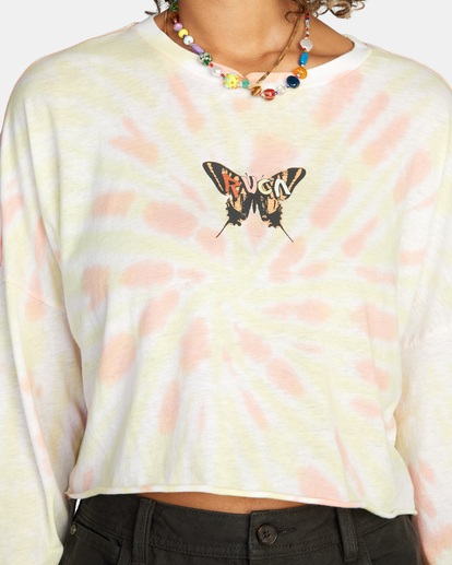 2 Transcend Long Sleeve Tee White AVJZT00595 RVCA