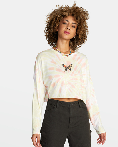 0 Transcend Long Sleeve Tee White AVJZT00595 RVCA