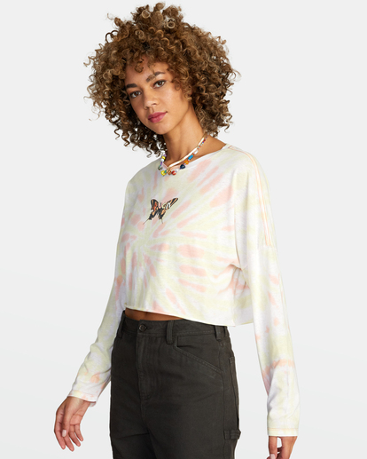 4 Transcend Long Sleeve Tee White AVJZT00595 RVCA