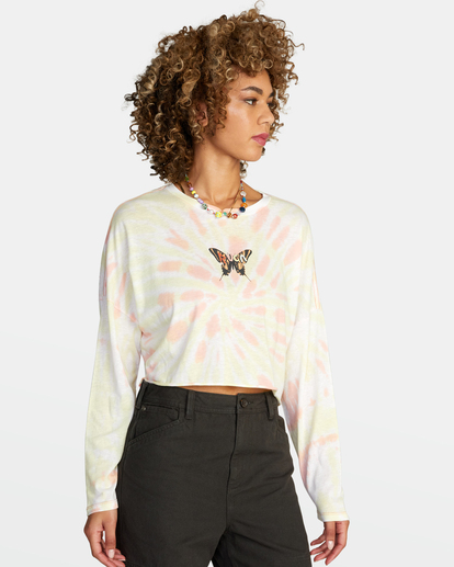 5 Transcend Long Sleeve Tee White AVJZT00595 RVCA
