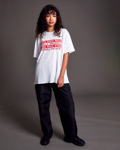 1 Explicit Graphic Tee White AVJZT00600 RVCA