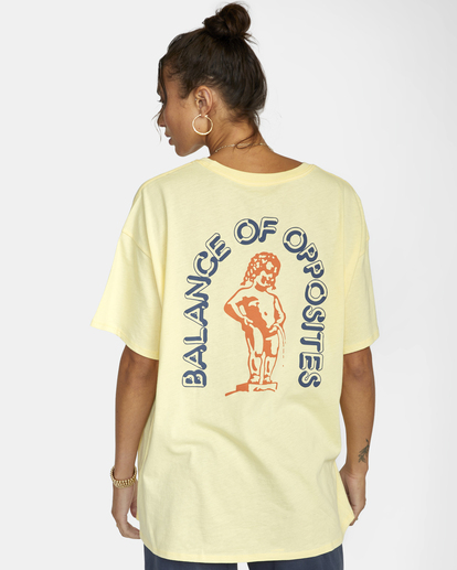6 Cherub Boy Graphic Tee Yellow AVJZT00601 RVCA