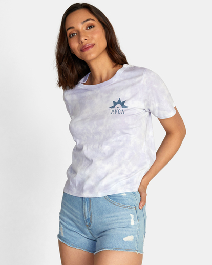 4 Hawaii Sunrise Boxy Tee Blue AVJZT00611 RVCA