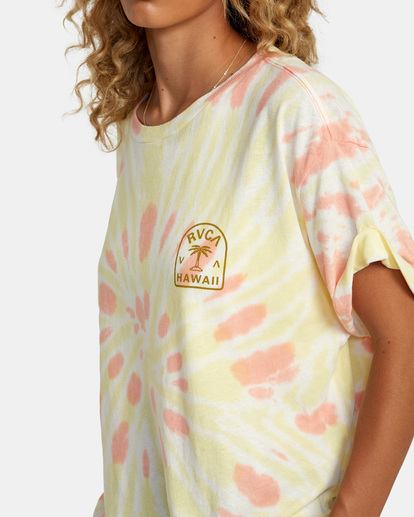 6 Palm Hawaii Graphic Tee White AVJZT00612 RVCA