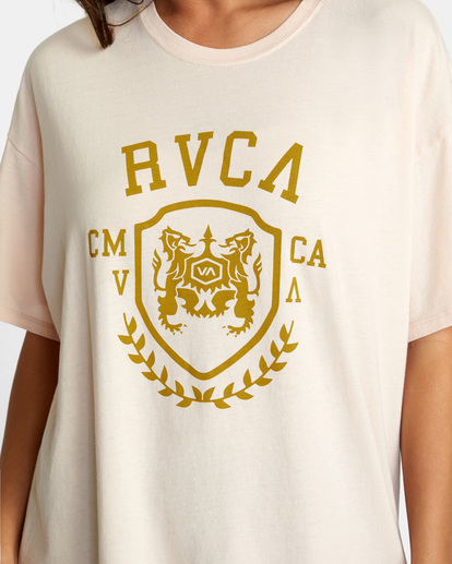 2 VA Shield Boyfriend Tee Pink AVJZT00627 RVCA